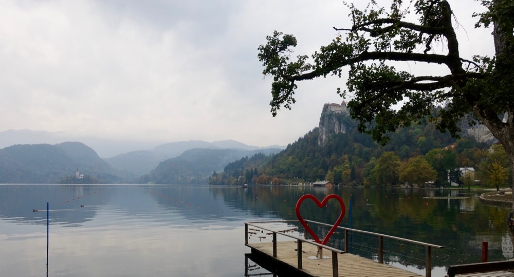 Der See in Bled in Slowenien