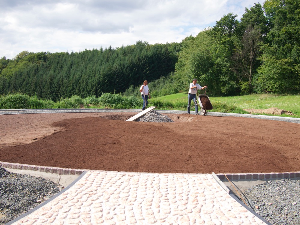 Progress in the distribution of the soil