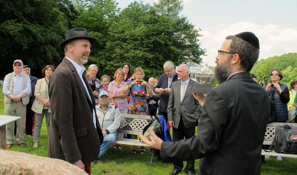 Rabbiner Mendelson und Thomas Zieringer