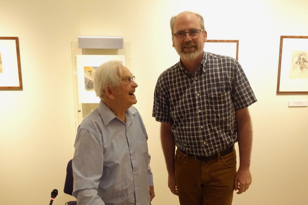 Two artists meet in Yad Vashem. Yehuda Bacon and Thomas Zieringer.