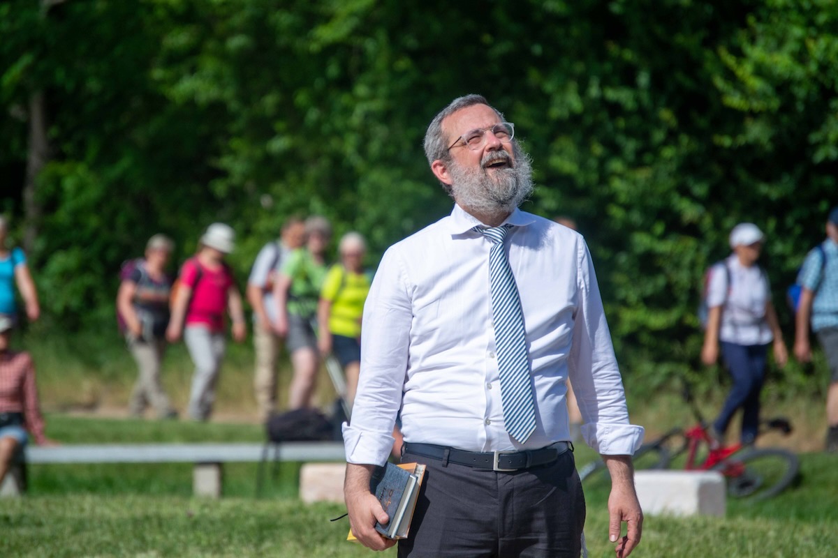 Rabbiner Mendelson am Friedensmal