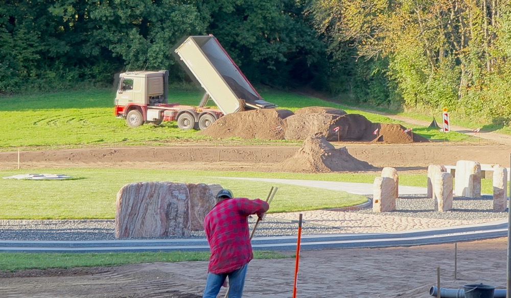 Vegetationsboden wird geliefert