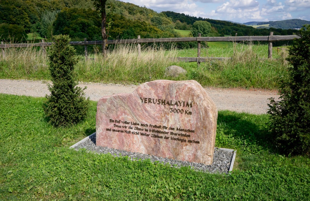 So schaute der Grenzstein vorher aus