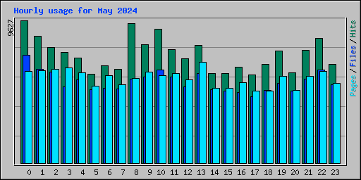 Hourly usage for May 2024