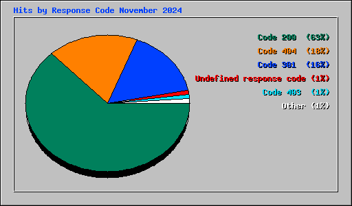 Hits by Response Code November 2024