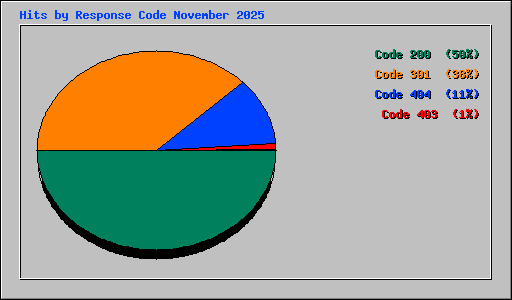 Hits by Response Code November 2025